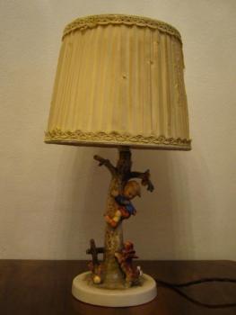 Figur Lampe - M. J. Hummel, W. Goebel Porzellan Fabrik Germany - 1950